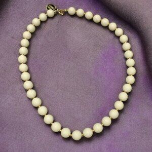 Lucite White Beads New Old Stock Vintage Hong Kong